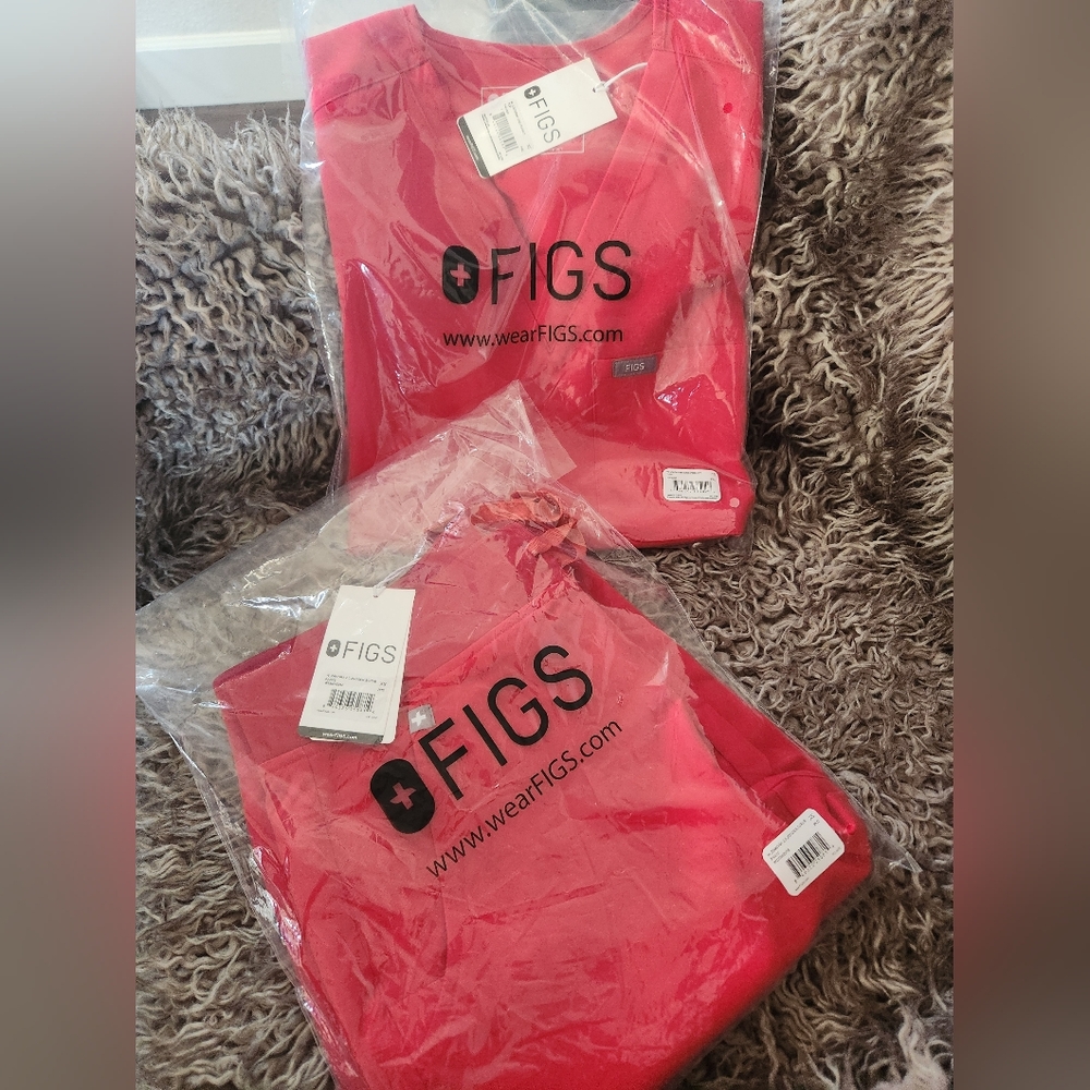 FIGS Red XS Zamora Joggers
